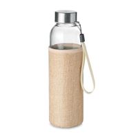 BOTTIGLIA IN VETRO CON POUCH MISTO JUTA
